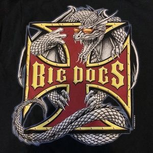 Big Dogs Cool Sunglasses Dragon Cross Size XL